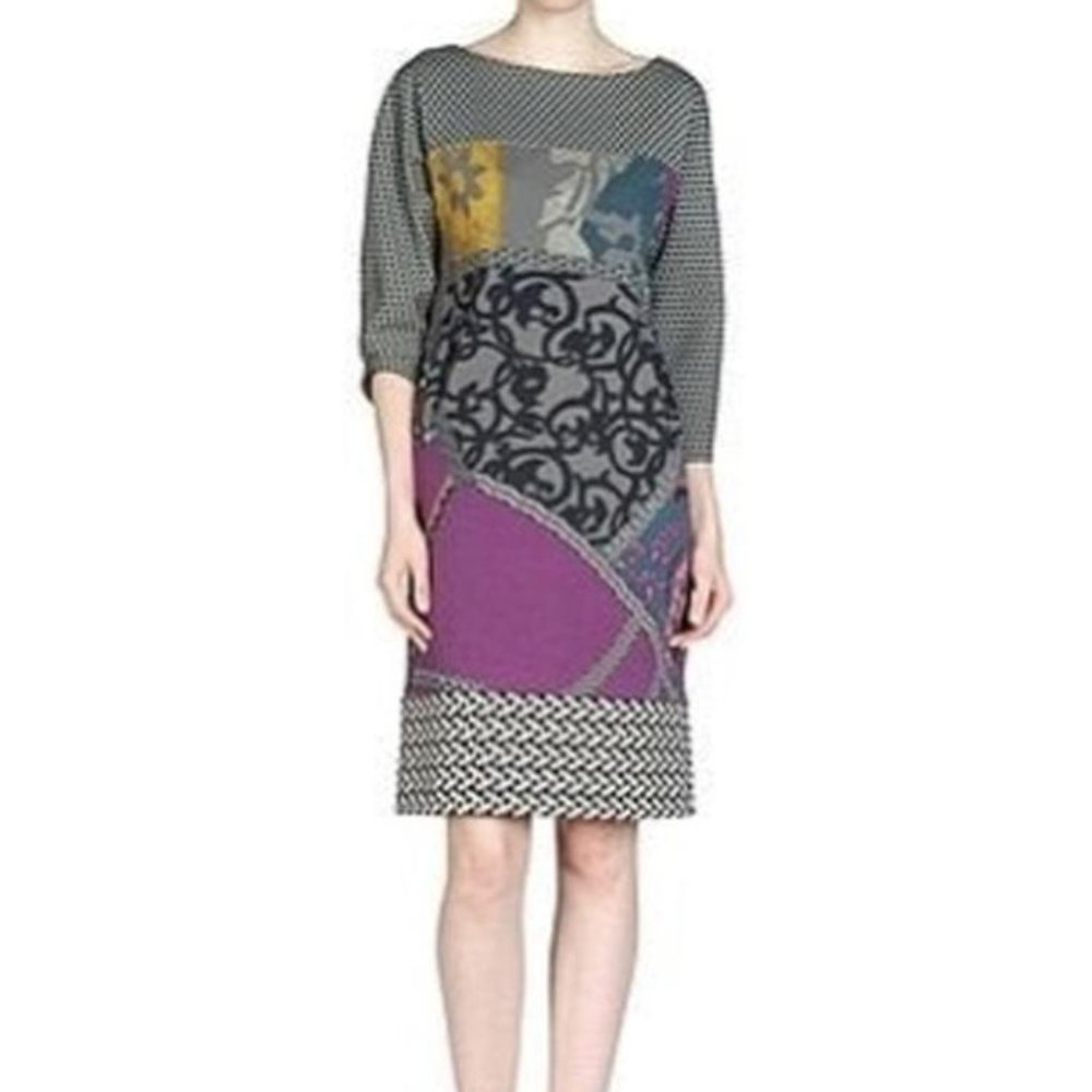 Etro Milano STRAIGHT DRESS WOOL BLEND 46 IT